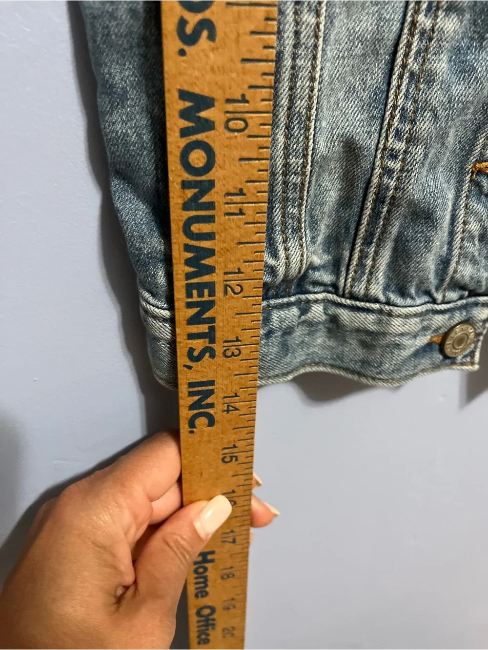 GAP Light Wash Denim Vest - Blue